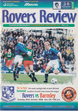 Tranmere Rovers v Barnsley Match Programme 1998-10-20